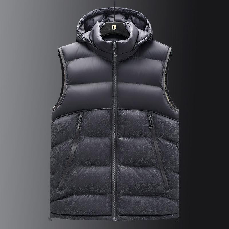 Autumn and Winter Fashion Vest Jacket Men's Loose Casual Vest Thermal Vest