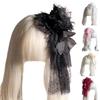 Lace Flower Hair Clip Unisex Costume Hat Fascinator Hat Halloween Party Supply