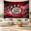 Bayern München Vægtæppe, Blødt Stof Vægophæng, Dekorativ Baggrund til Soveværelse Hjemme Vægkunst