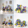 Rainbow Personalised Ombre Bunny Rabbit Teddy Soft Plush Doll Gift Birthday