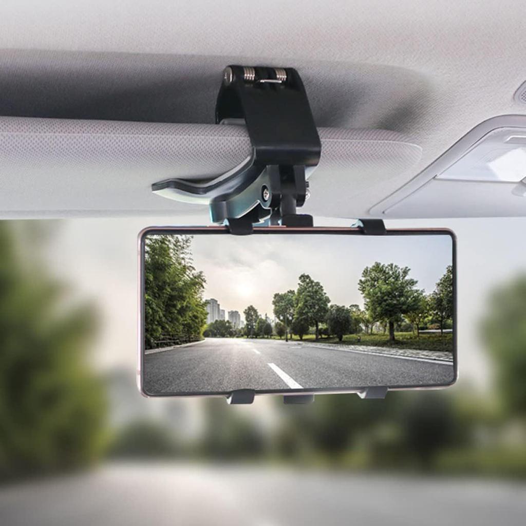 Universeller Autohalter für Armaturenbrett, Sonnenblende und Rückspiegel, Navigation mit Parkscheibe