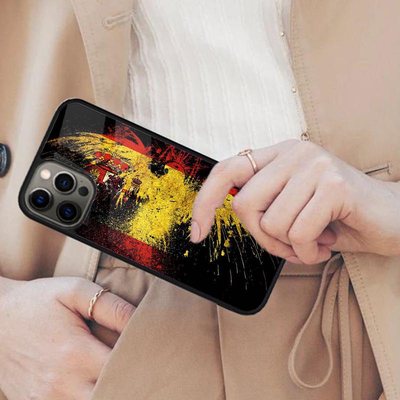 Spain Flag Magnetic Phone Case For APPLE iPhone 17 Air 16 14 13 12 Pro Max 15 Plus Wireless Charge With MagSafe Cover