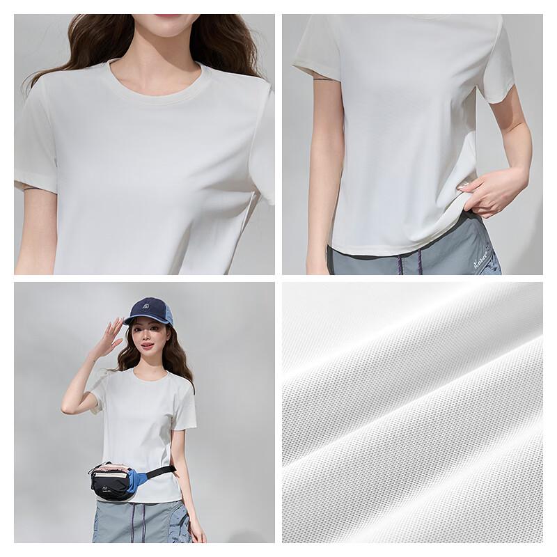 MJ STYLE Women's Pique Fitted Short-Sleeve T-shirt