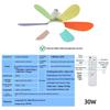 Dimmable 30/40W Led Ceiling Fan Light With Remote Control E27 Hanging Lamp For Living Room Study Home Decor 85-265V