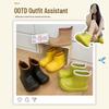 Korean-Style Chunky Heel High-Top Rain Boots for Women - Spliced Candy Color, Thick-Soled Rubber Shoes for All Seasons