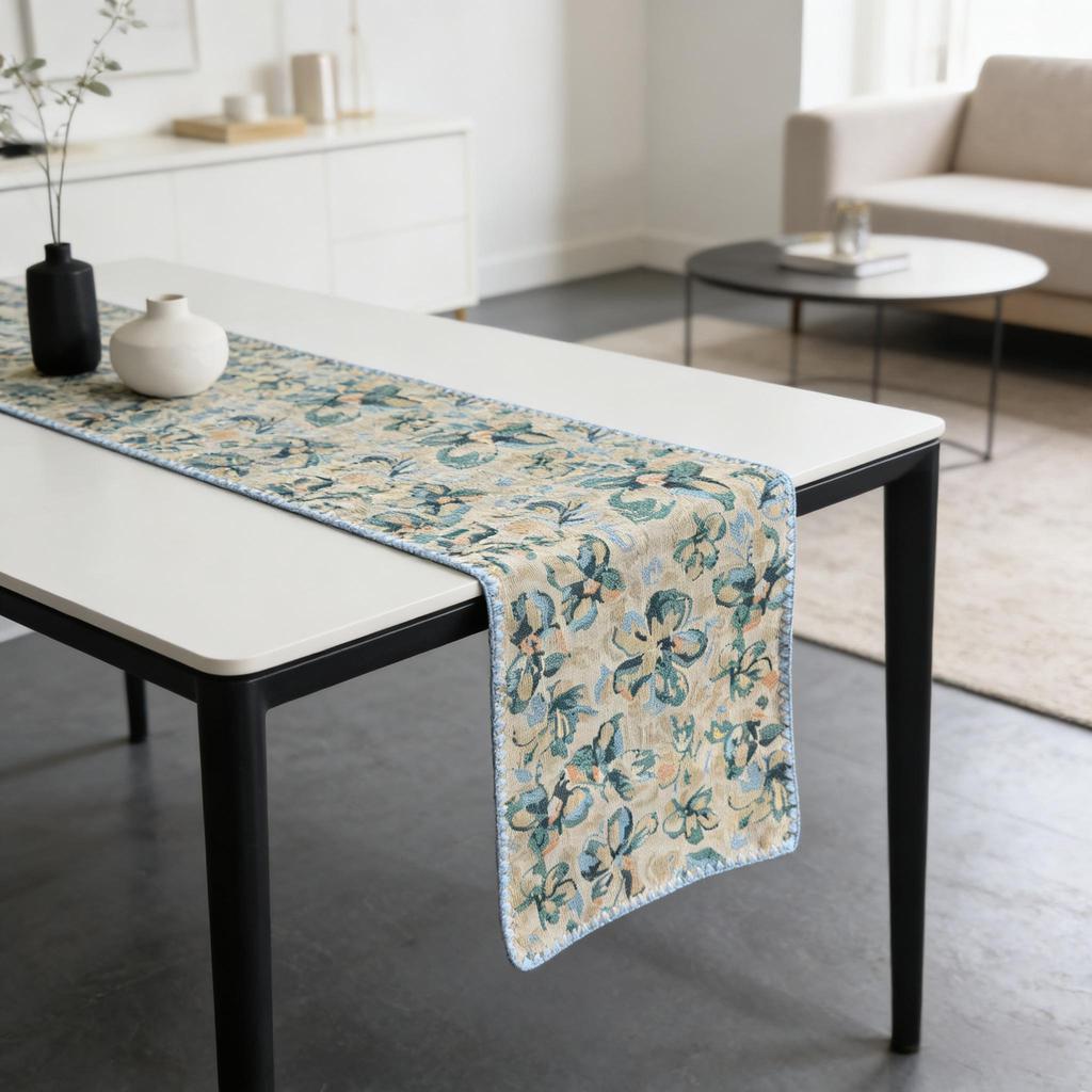Decorative Table Mat Nordic Cotton Linen Table Runner Tablecloth Mat for Dining Table, TV Cabinet and Center Table Modern Table Runner