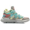 Li Ning Slip Resistant And Breathable High top Vintage Basketball Shoes Women's Electric Blue AGBQ062-3