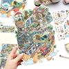 Open Today Series Miniature Landscape Sticker DIY PET Cabin Scene Sticker Stress Relief Cartoon 3D Landscape Sticker Gift