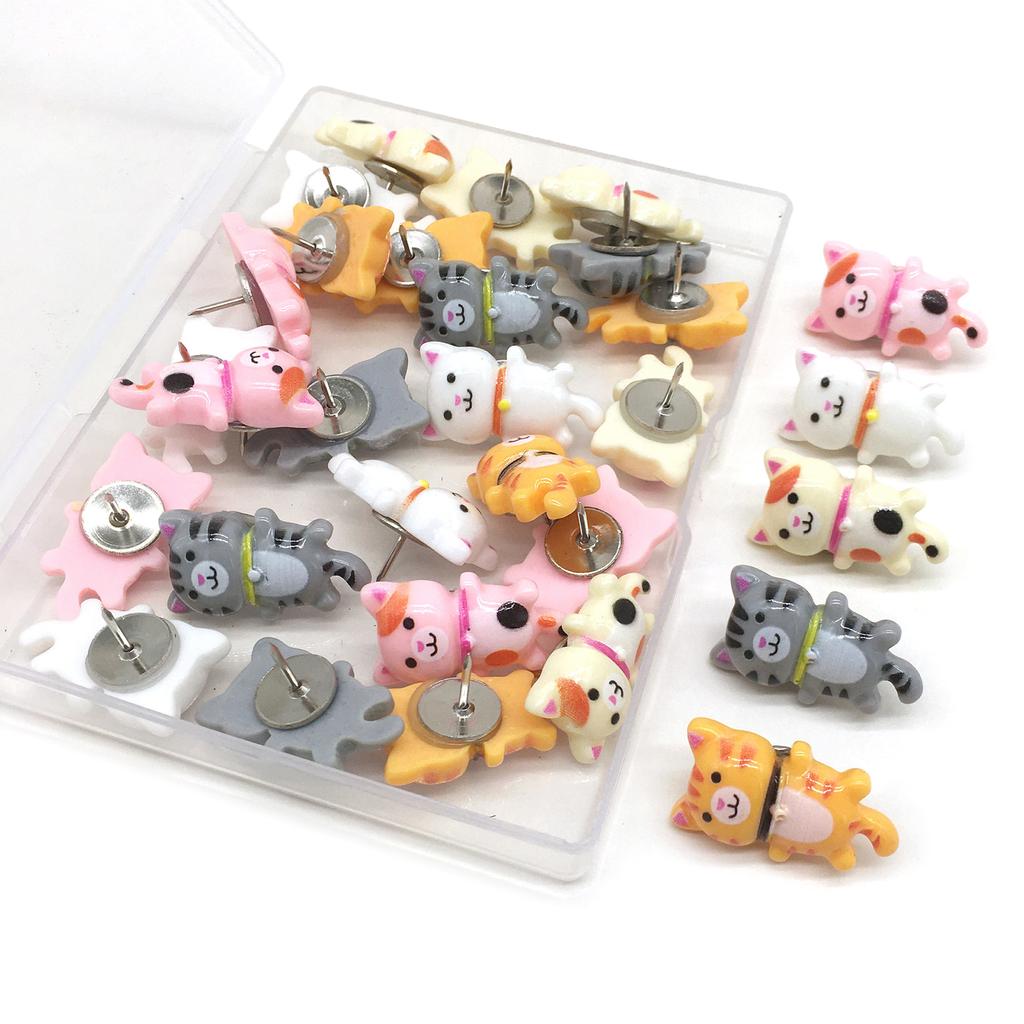 30Pcs Decorative Push Pins Cork Board Tacks Bulletin Board Thumb Tack Decoration for Home Office Photo Walls Map Boards