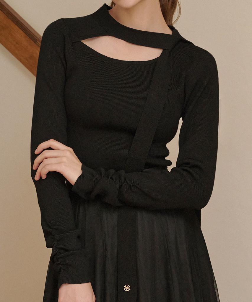 MICANE Romantic Tie Point Knit