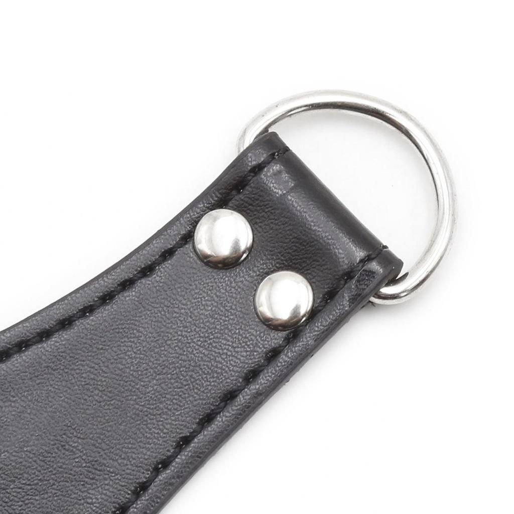 Cătușe din piele pentru adulți - Negru