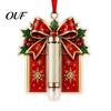 Hanging Gift Box for Cash Christmas Ornament, Acrylic Money Holder, Funny Xmas Holder Presents Tree/Bow/Santa/Bell Shaped Decoration Tree, Stocking