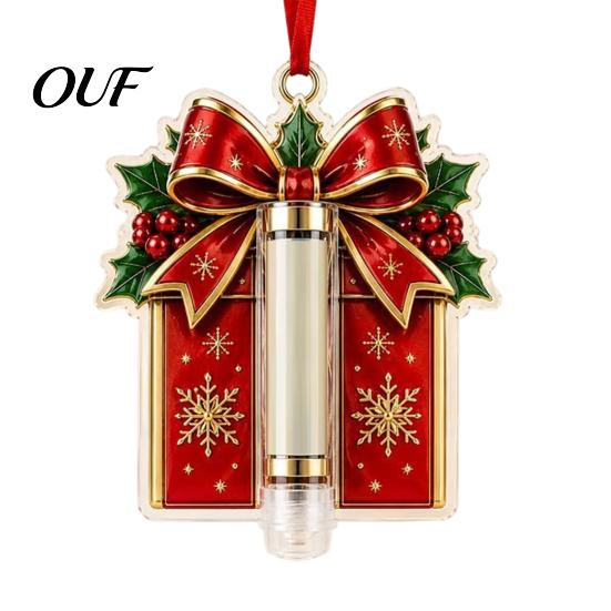 Hanging Gift Box for Cash Christmas Ornament, Acrylic Money Holder, Funny Xmas Holder Presents Tree/Bow/Santa/Bell Shaped Decoration Tree, Stocking