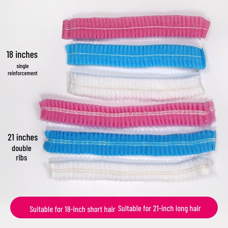 Disposable Breathable Non-Woven Hair Cap - Dustproof & Oil-Proof for Beauty Salons & Hotels