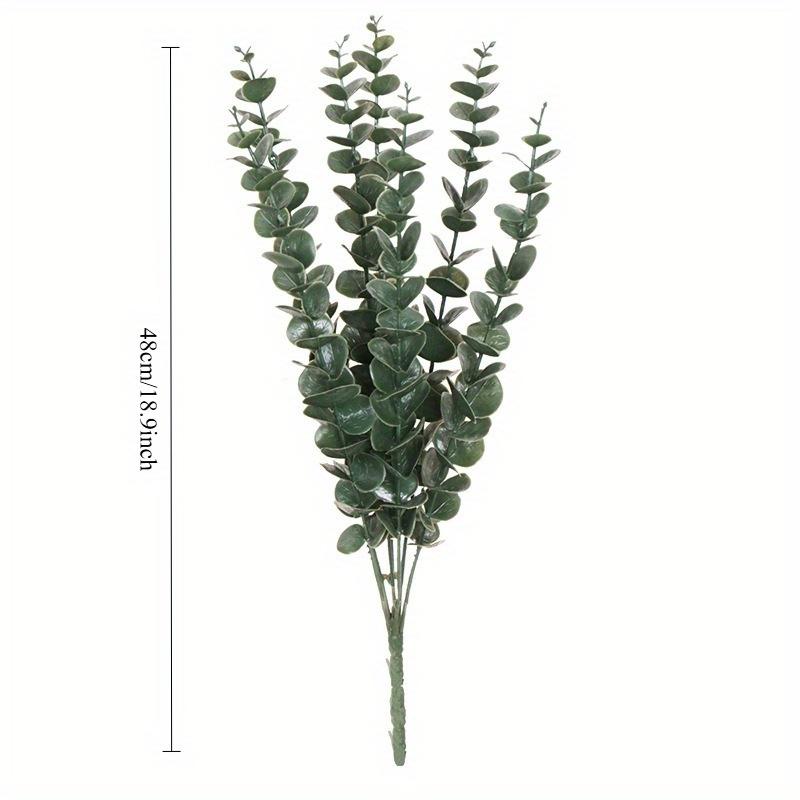 1 ks Umělé zelené rostliny Eukalyptus, pro svatební párty dekoraci, domácí dekoraci, hrnkové ozdoby