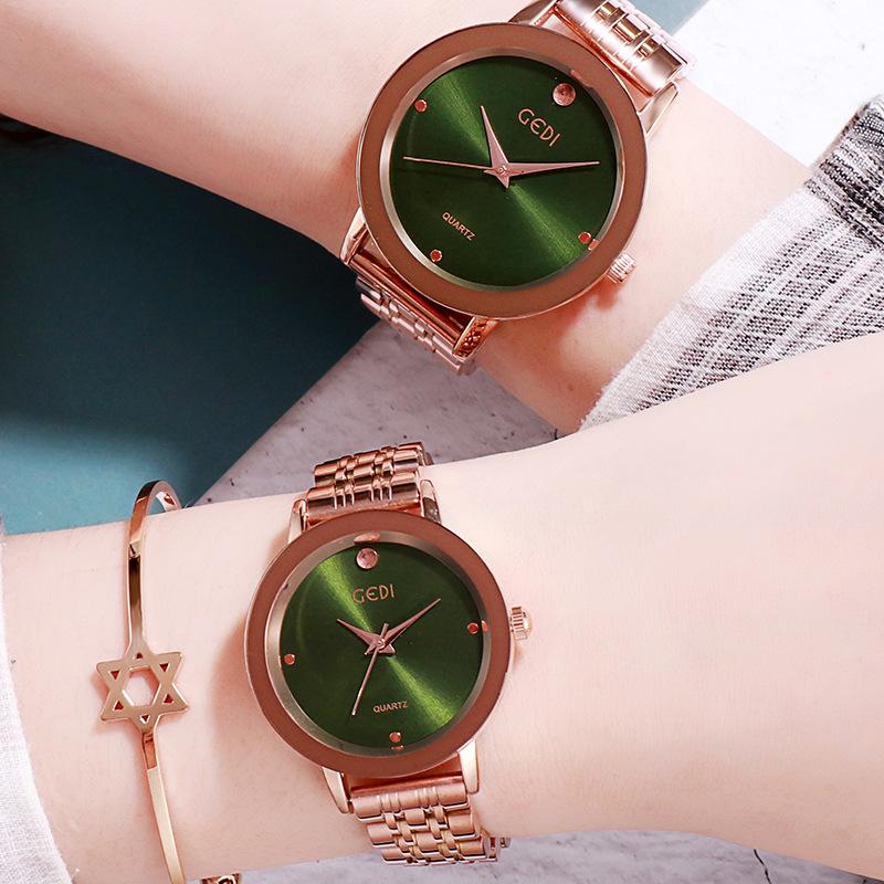 Simple And High-Value Couple Steel Belt Quartz Watch, Fashionable Light Luxury, High-End Waterproof Quartz Steel Belt Watch