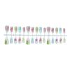 30 pieces of small fresh 3D three-dimensional point diamond wearing nail boutique strawberry flower almond nail art