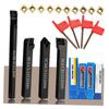 Lathe Turning Tool Holder + CCMT09T304 Carbide Inserts + T15 Wrench Lathe Turning Tool Lathe Tool Lathe Turning Tool Holder
