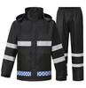 Reflective Raincoat and Rain Pants Set for Outdoor Traffic Duty and Flood Control
