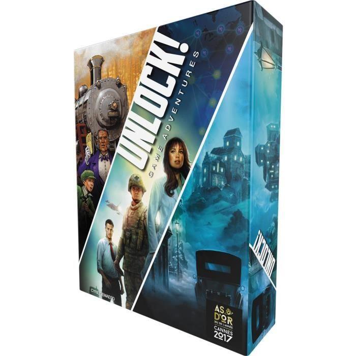 Asmodée - Space Cowboys - Unlock! : Game Adventures - Unbox Now - Jeu De Société - À Partir De 10 Ans - 1 À 6 Joueurs - 60 Min