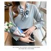 2026 Spring and Autumn New Fashion Bow Long Sleeve Shirt for Women, Elegant Casual Top