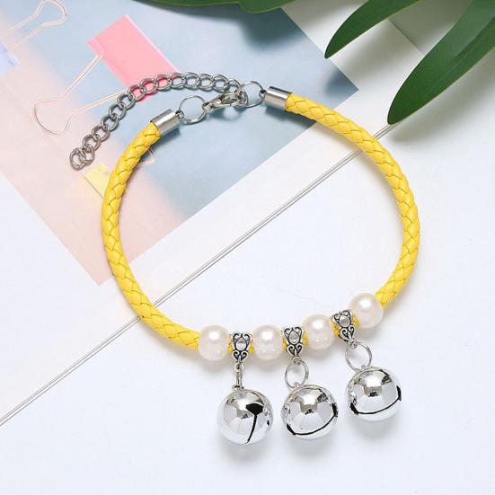 Yousheng Pet Collar Exquisite Pet Neck Circle Adjustable Cats Dogs Necklace with Removable Bell Pendant Pet Supplies