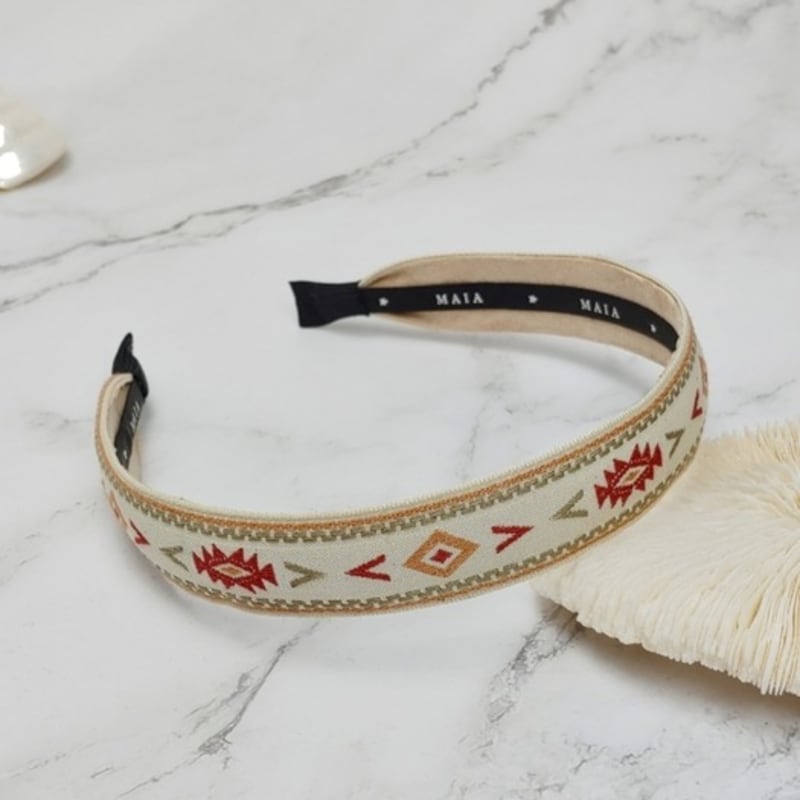 MAIA Inca Headband - Ivory