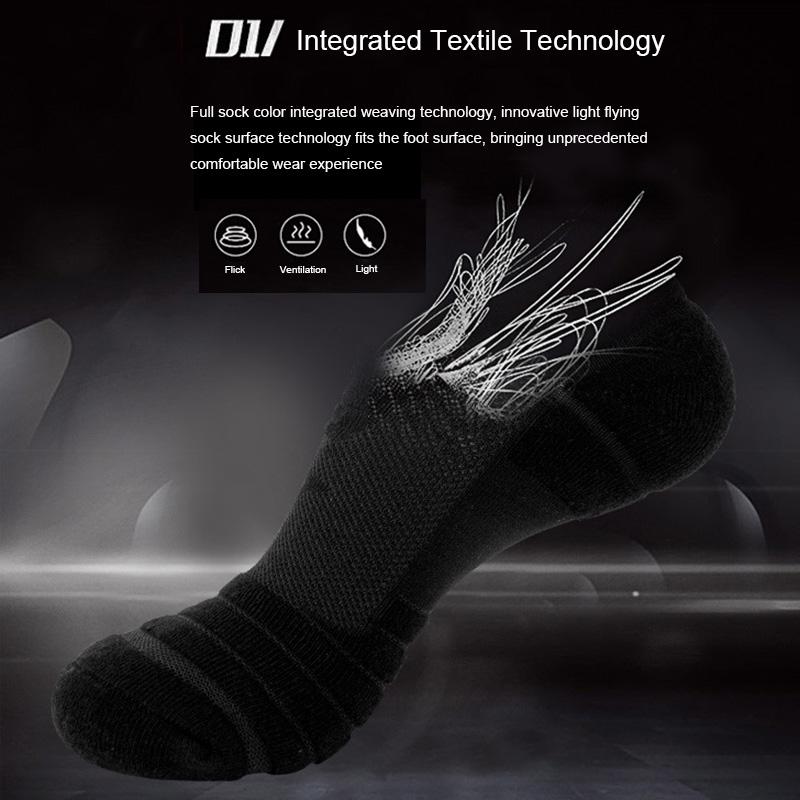 Men Basketball Running Socks Breathable Anti-slip Sport Hiking Cycling Walking Outdoor Sock Cotton Athletic No Sweat Socks
