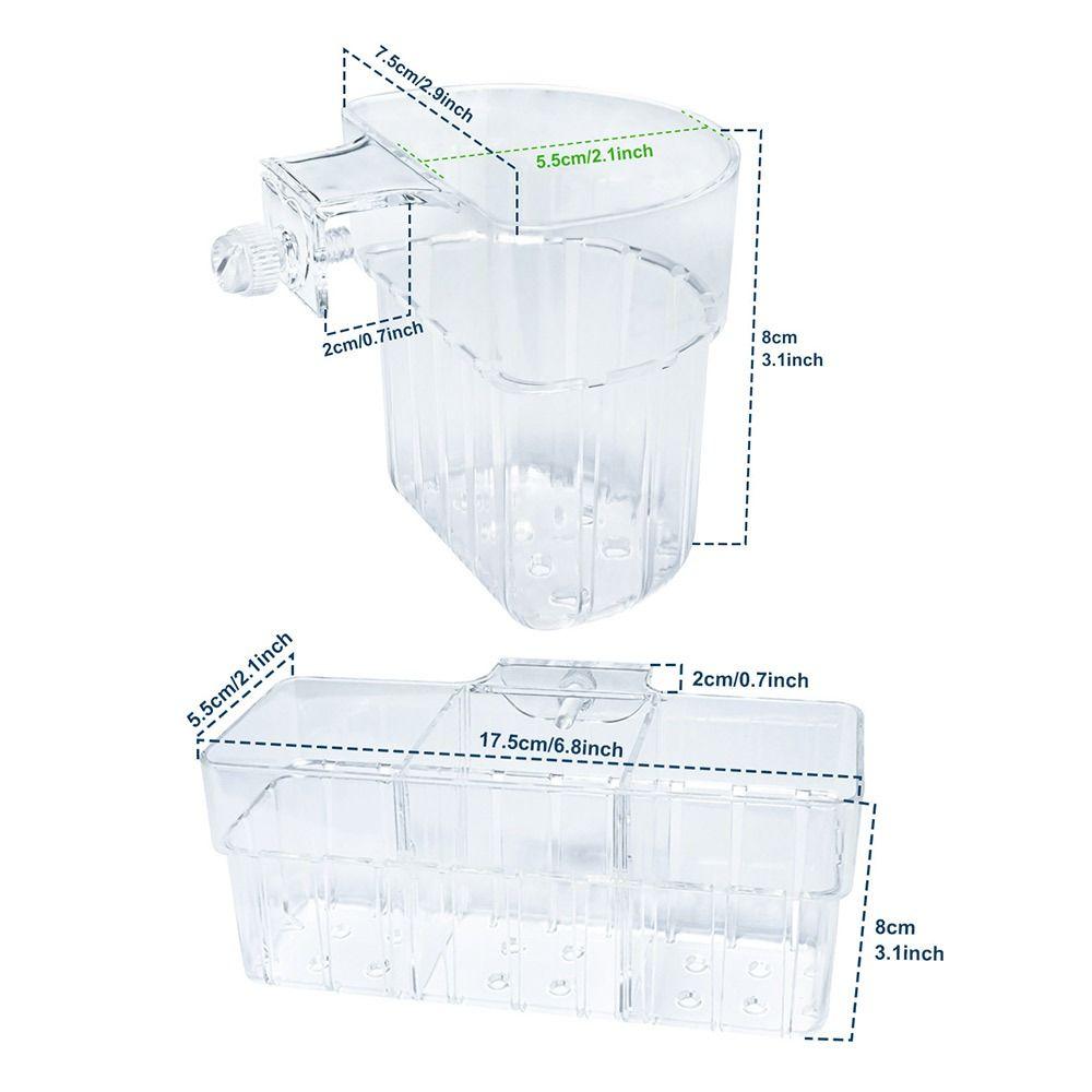 Transparent Hydroponic Planting Cup Fish Tank Plant Cup  for Fish Tank Landscape Decoration