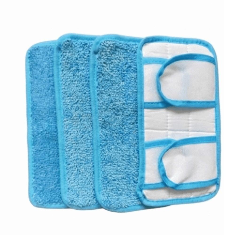 4Pcs Replaceable Microfiber Mop Pads Reusable Flat Mop Pads Universal Mop Cloths  Home Use