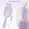 ZIBUYU® Detangling Hair Brush with Removable Brush Pad, Easy-to-Clean, Styling Brush for Wet & Dry Hair, Blow Dry, Detangling, and Hair Care, Hai