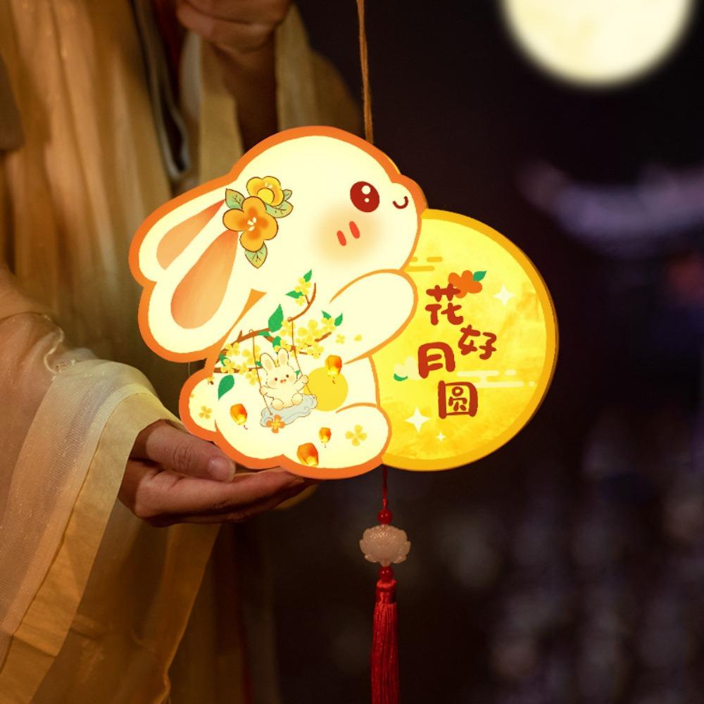 Waterproof Festival Lantern Material Pack DIY Craft Rabbit Lantern  Women Children