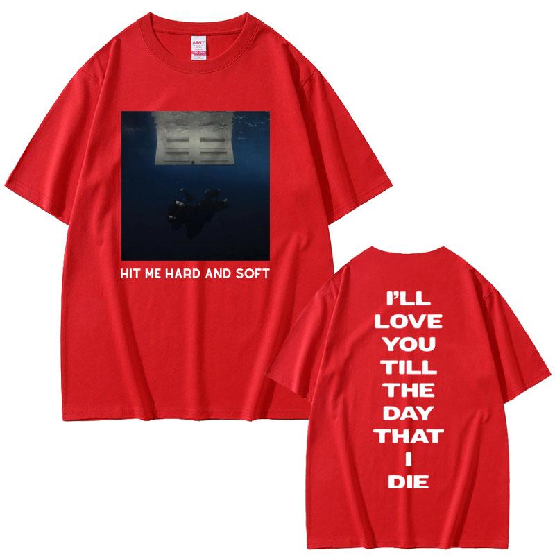 

Hit Me Hard and Soft 2025 Tour T Shirt Men Women Fashion Trendy T Shirts Unisex Casual Cotton Summer T-shirts Short Sleeve Tops 3XL