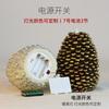 LED Pine Cone Candles Battery Operated Paraffin Pinecone Candles Remote Control Festive Christmas Thanksgiving Decor For Shelf