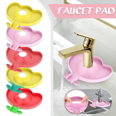 Silikon-Wasserhahnmatte für Küchenspülenschutz, Wasserauffangmatte für Badezimmerwasserhähne, Abtropfmatte für Spülbecken hinter dem Wasserhahn