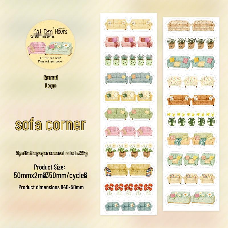 Creative Dessert Pattern Pet House & DIY Sticker Pack