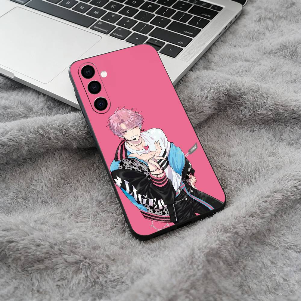 

T-Tamon s-S Side Soft Silicone phone Case for Samsung Galaxy A73/A71/A72/A70/A53/A52/A51 - Black Samsung a50 30s 50s