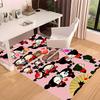 1pc Pucca3 Print Area Rug - Soft, Washable Non-Slip Indoor Mat for Office Chairs, Living Room, Home Office Decorative Rug