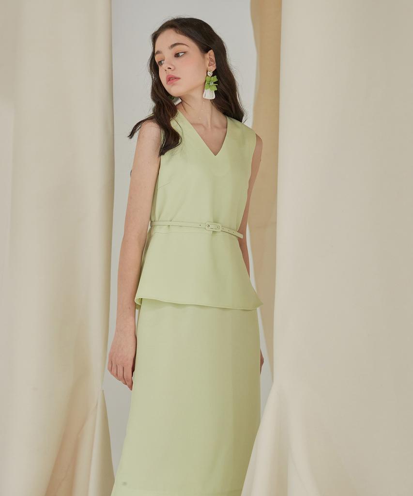 Julie And Kara 21Ss Collar 31 Tinkerbell Dress Green
