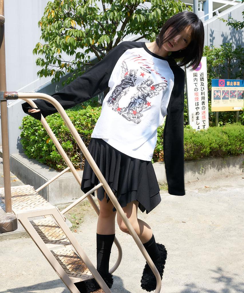 LARTIGENT L27 Heaven Raglan T-Shirt(Black)