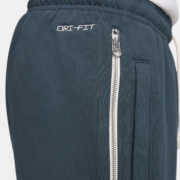 Nike Dri-Fit Standard Issue Solid Logo Drawstring Knit Sports Pants Men Bottoms Deep-Jungle-Green FB6813-328