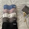 Ölgemälde Mädchen Geripptes Baumwoll-Spaghettiträger-Tanktop mit Wickelbrust-Bandeau und Unsichtbarem Träger Wunderschönes Rückendesign für Frauen