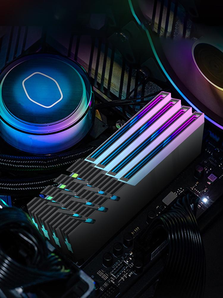Ram Radiator Heat Sink DDR4 DDR5 Heat Cooler Radiator 5V 3PIN ARGB AURA Sync Aluminum Alloy Heat-resistance Computer Accessories