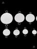 Stainless Steel Multi-Size Double Hanging Round Base Pendant Necklace Holder