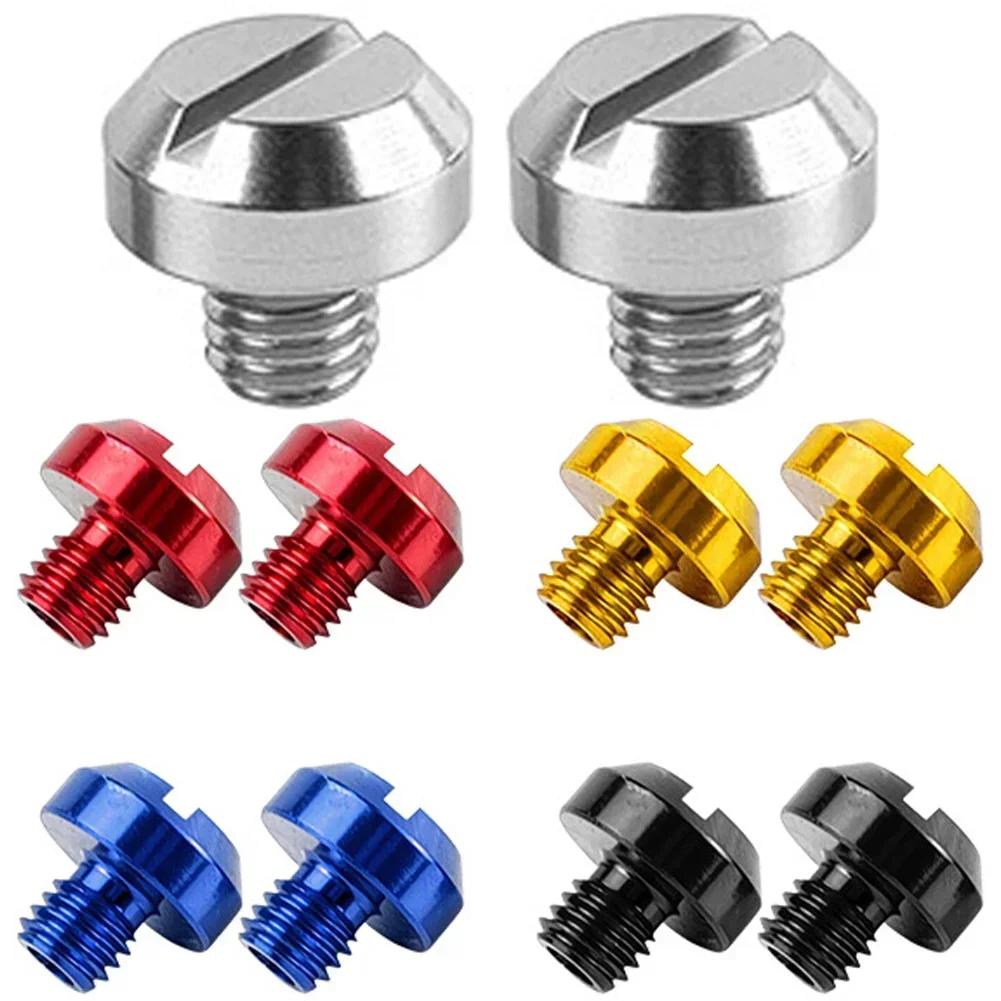 2 Pcs Motorcycle CNC Aluminum M10 X 1.25 Rear View Mirror Hole Plugs Screws Rearview Mirror Holder Anti-Rust