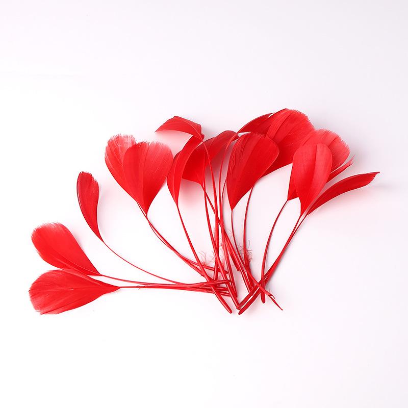 50Pcs22 Colors Optional Diy Handmade Feather Color Torn Large Floating Feather Goose Feather Jewelry Accessories Craft Decoration Materials