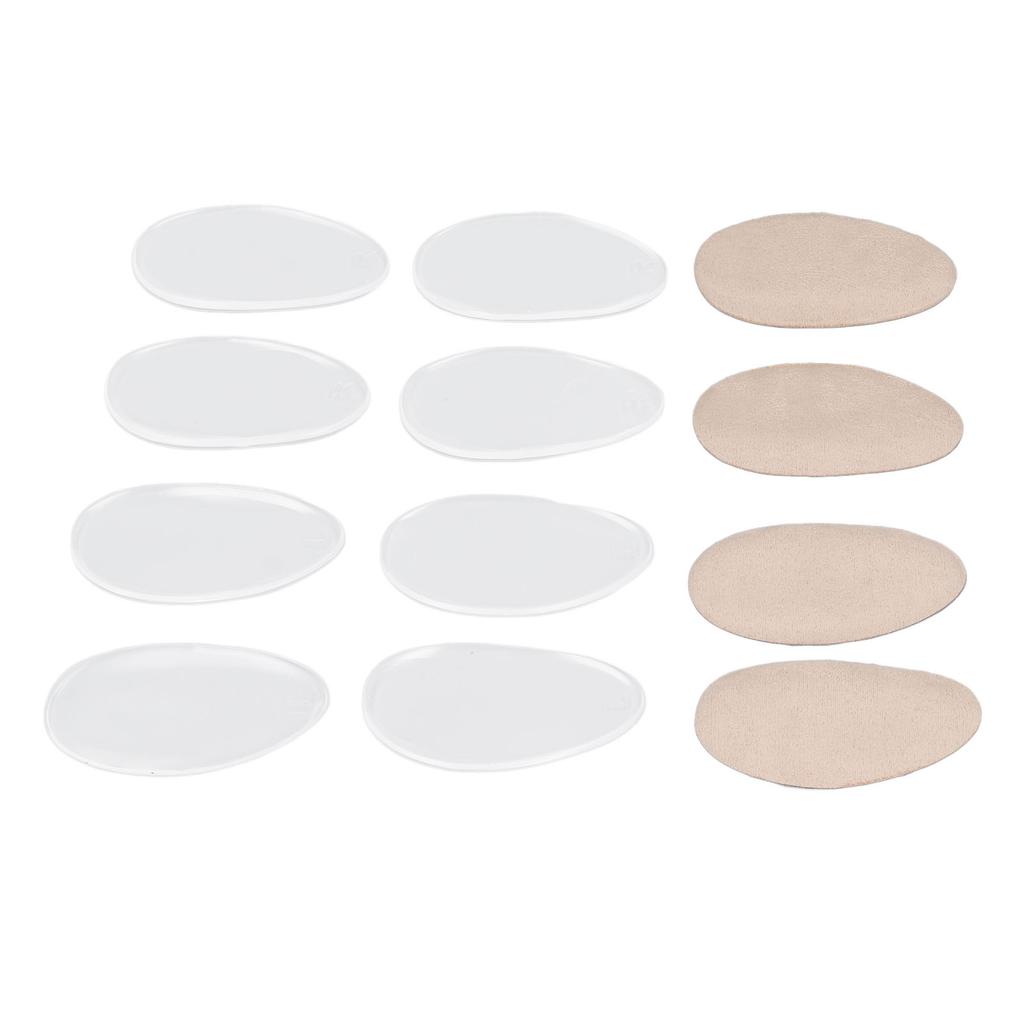 6 Pairs Silicone Arch Support for Flat Feet Plantar Fasciitis Adhesive Adjustable Soft Velvet Shock Absorbing Silicone Insole Pads