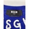 MSGM 3240MM96 Blue Cotton Logo T-Shirt Tops L blueUsed