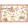 Leaf Watercolor Maple Party Wall Stickers Set For Fall Thanksgiving Home Decor