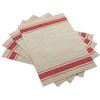 Pvc Placemat Linen Stripes Non-slip Easy To Clean Woven Insulation Mat Coaster Tablecloth Table Runner Insulation Tableware